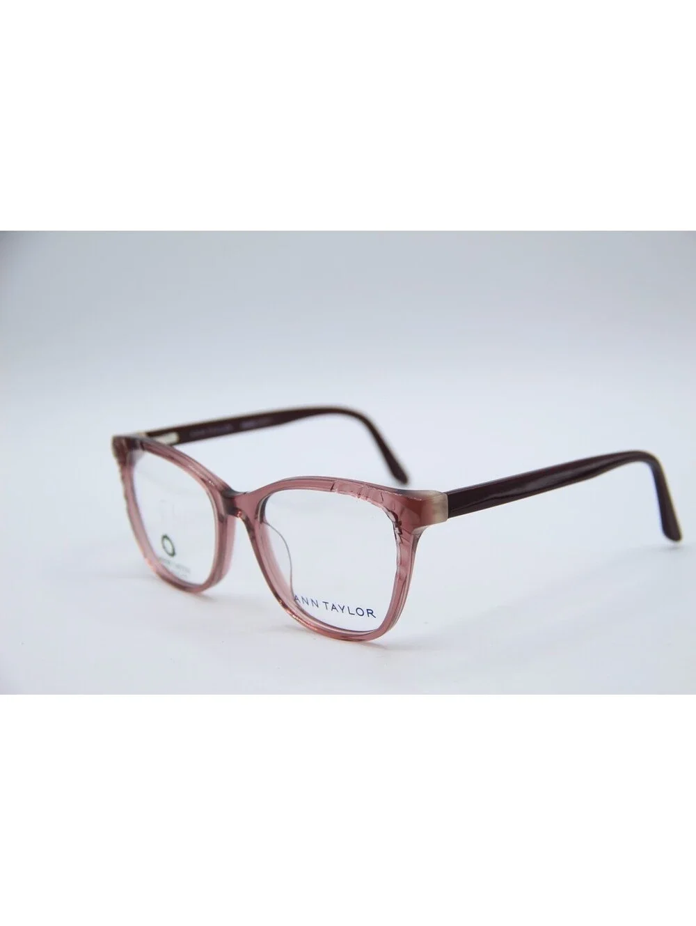 Ann Taylor At347 C02 Clear Pink Brown Authentic Eyeglasses 52-17-135